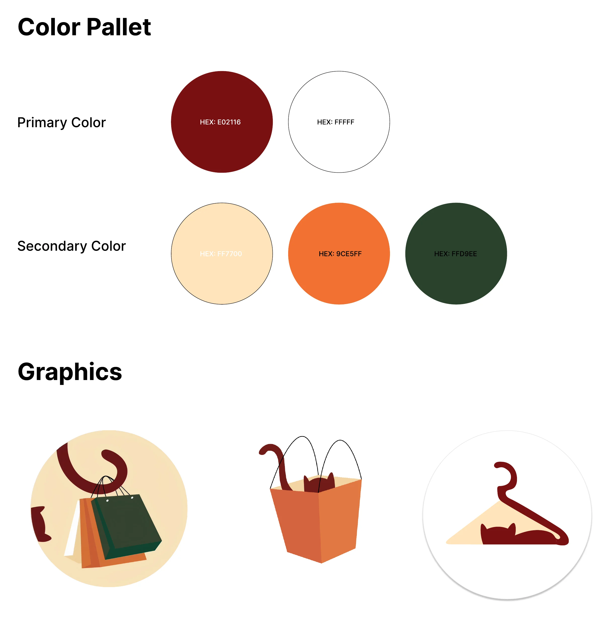 Close Knit visual system, color palette and graphics