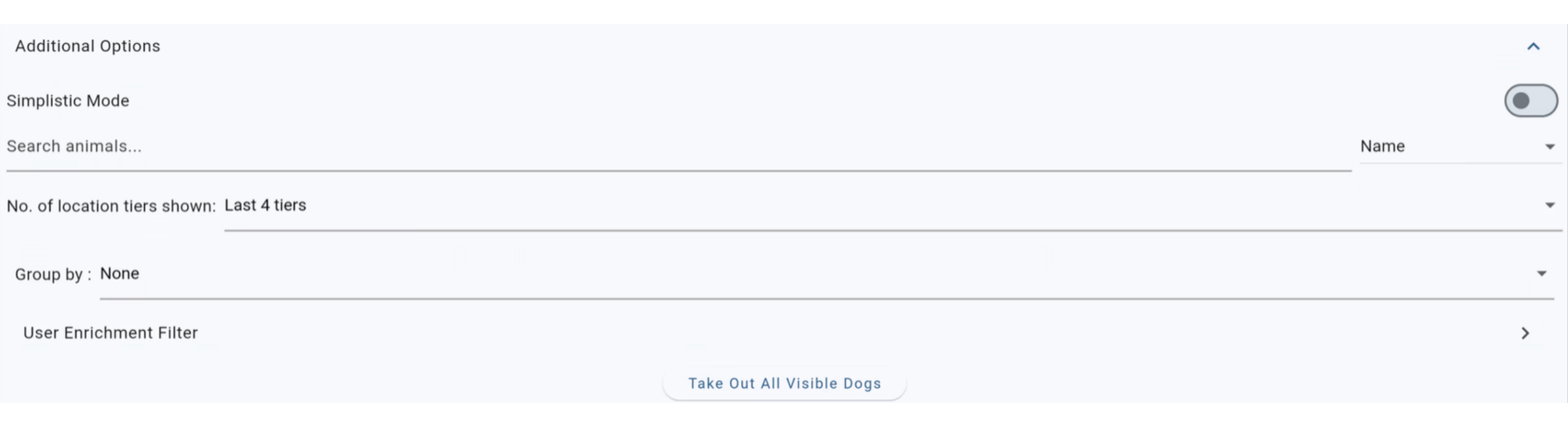 The original search filter design